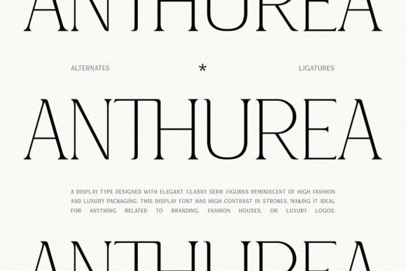 Anthurea: A Modern Serif Font with Timeless Appeal