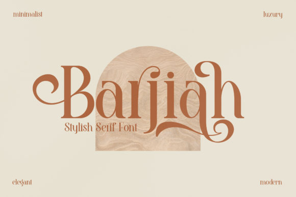 Barjiah: A Stylish Serif Font for Professional Branding