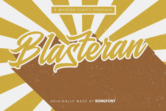 Blasteran: A Playful Script Font for Digital Creativity