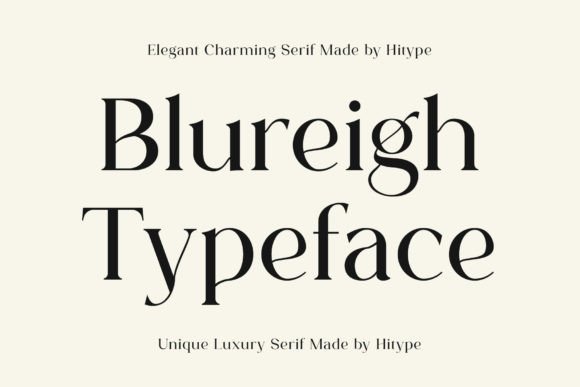 Blureigh Serif Font for Web Design