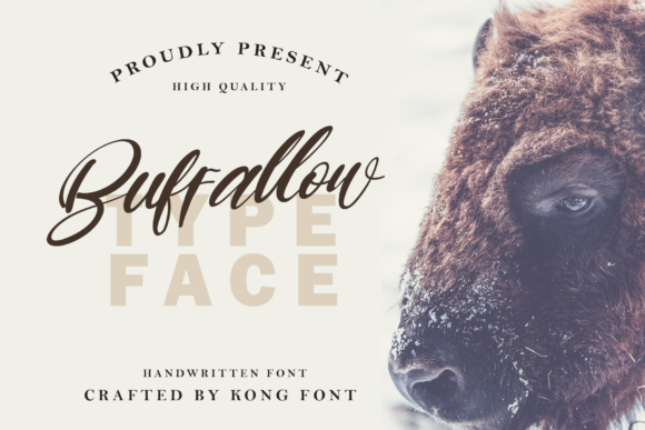 Buffallow: A Playful Script Font for Modern Editorial Design