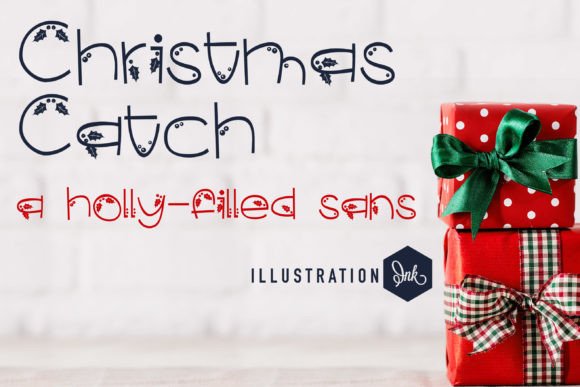 Christmas Catch: A Decorative Font for Festive Design
