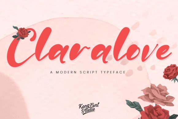 Claralove: A Playful Handwritten Script Font for Creative Projects