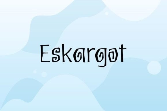 Eskargot Font for Handmade Creations