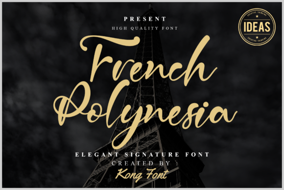 French Polynesia Font for Handmade Creations
