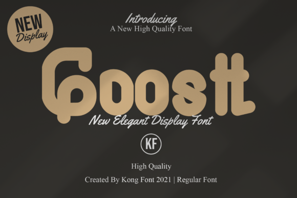 Goostt: A Modern Display Font for Bold Branding