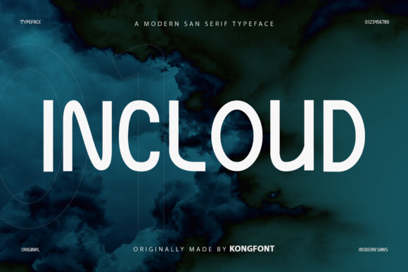 Incloud Font for Modern Branding and Design