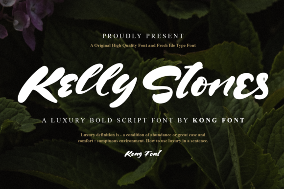 Kelly Stones Font for Polished Branding