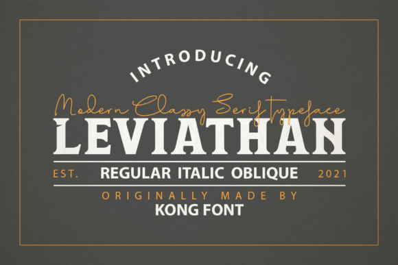 Leviathan Font for Web Design