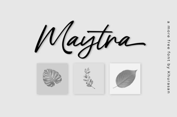 Maytra: A Modern Script Font for Polished Branding
