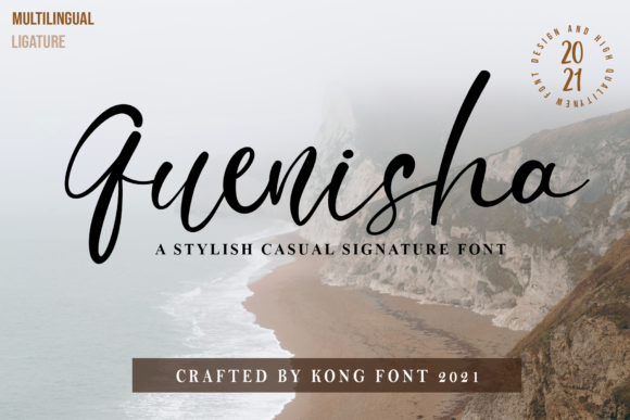Quenisha: A Playful Handwritten Script Font for Creative Projects