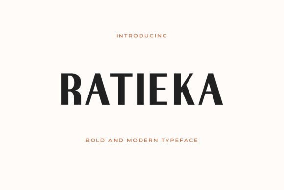 Ratieka: A Designer's Take on a Modern Sans Serif