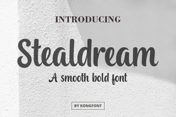 Stealdream: A Playful Font for Modern Campaigns