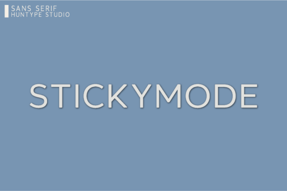 Stickymode: A Modern Sans Serif Font for Bold Campaigns