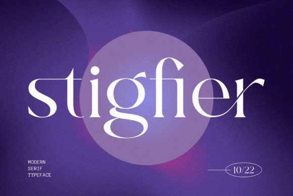 Stigfier: A Modern Serif Font for Web Design Projects