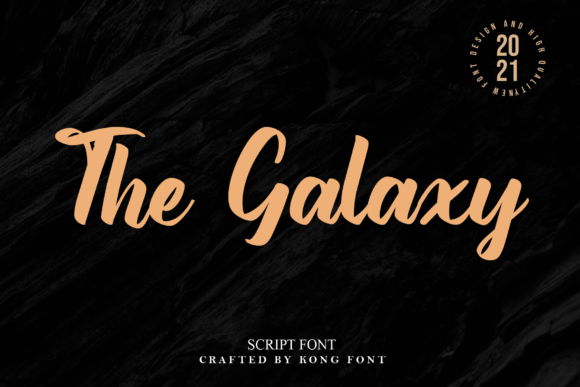 The Galaxy Font for Playful Branding Projects
