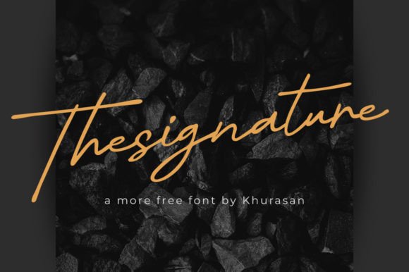 Thesignature: A Modern Font for Eye-Catching Campaigns