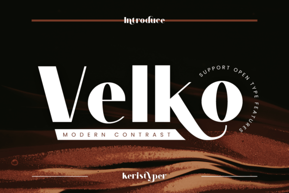 Velko: A Modern Sans Serif Font for Editorial Design