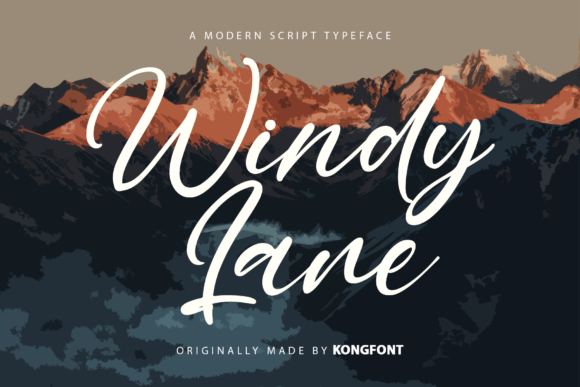 Windy Lane Font for Modern Web Design